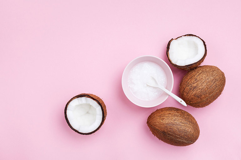 Pure coconut hair mask